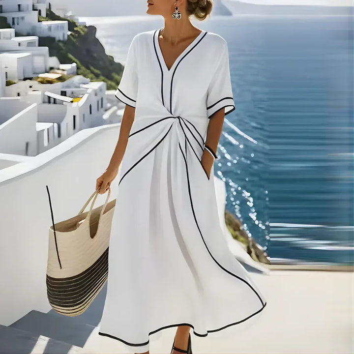 Cassia™ elegant flattering dress