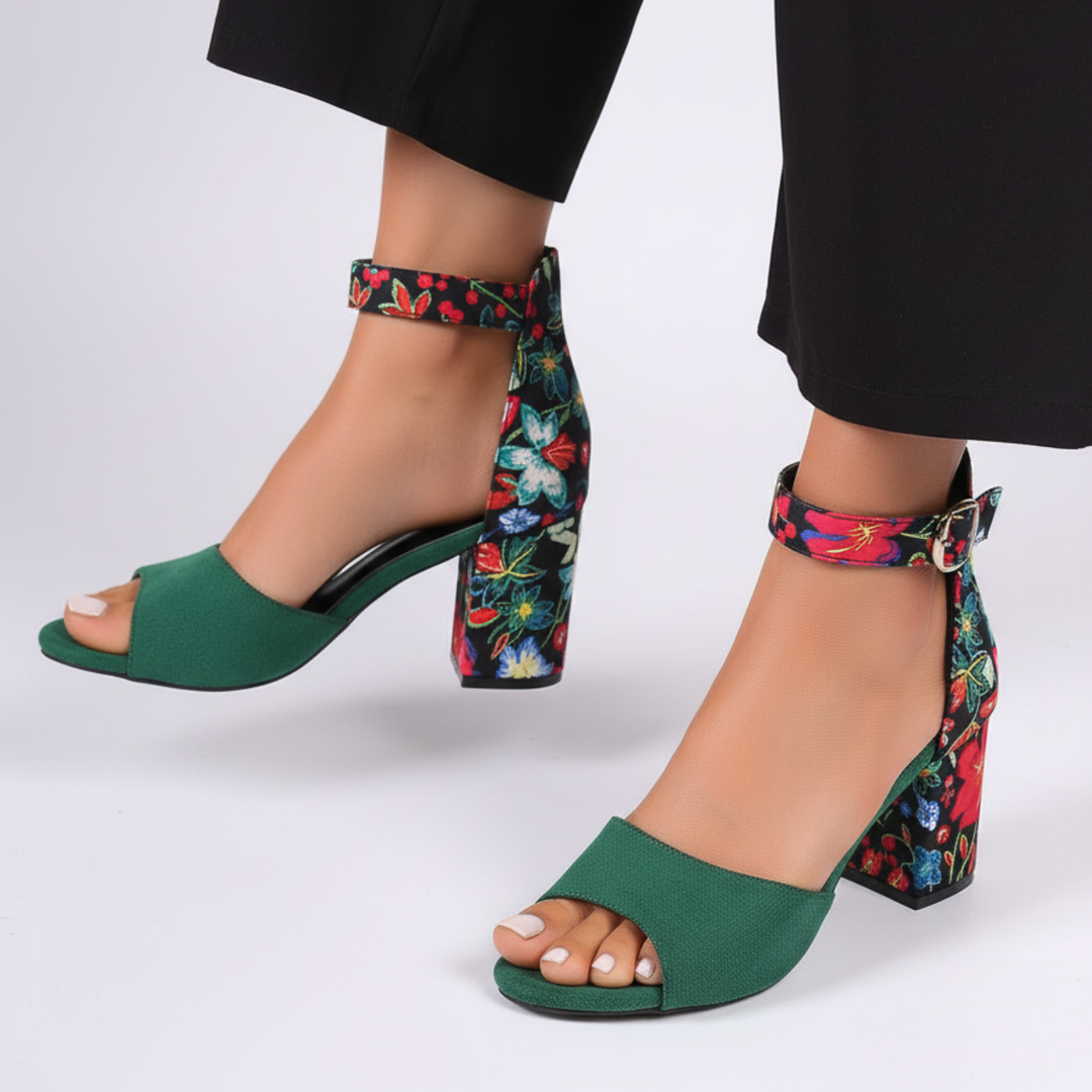 Camellia Wrap Sandals
