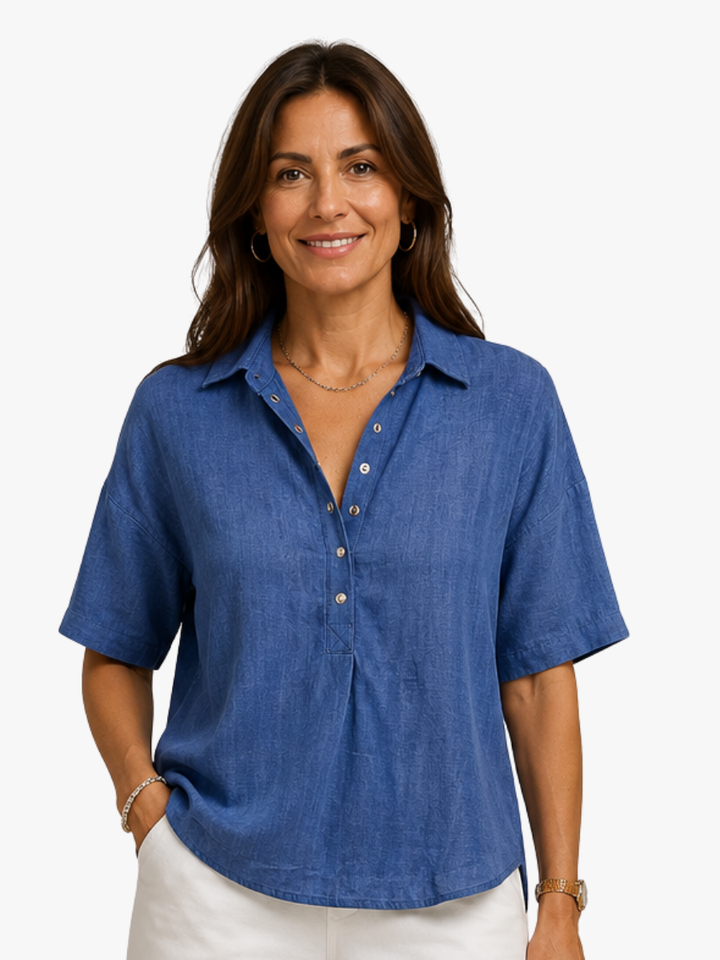 CHIC V-NECK BLOUSE FOR WOMEN