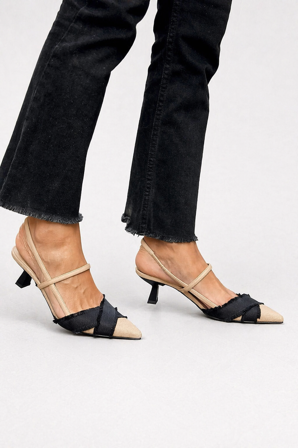 Sanne | Open Toe Ballerina