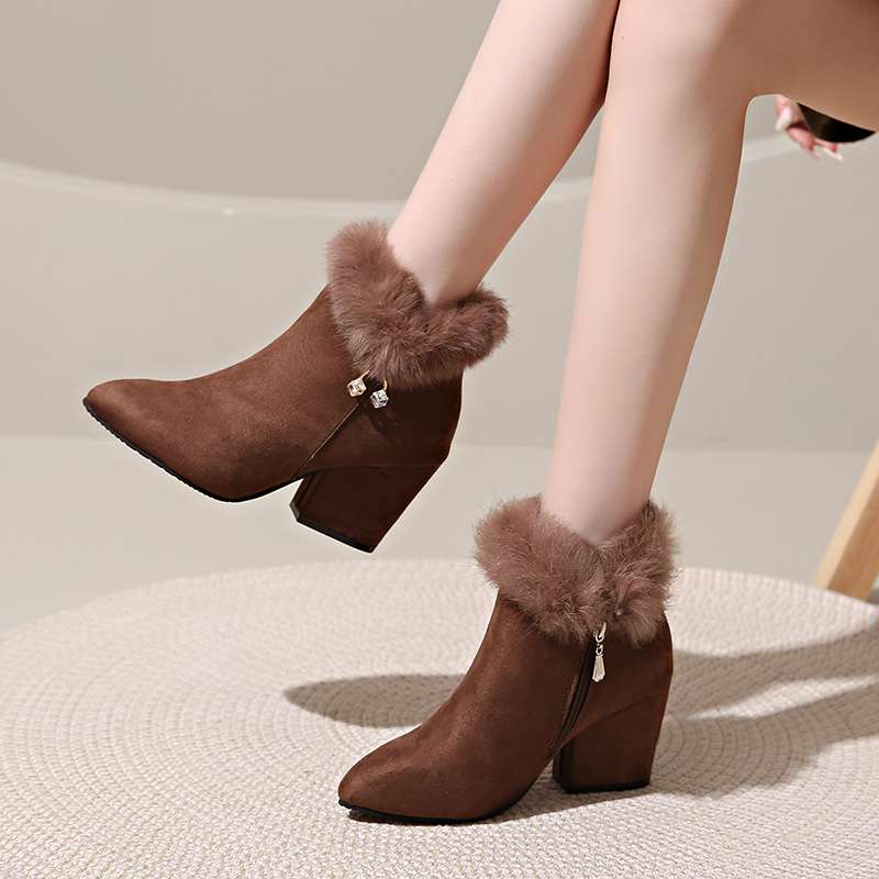 Evelyn Fuzzy Heels