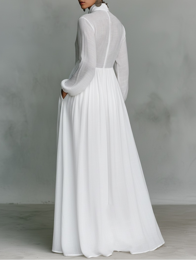 Serena | Flowing Button-Front Maxi Dress