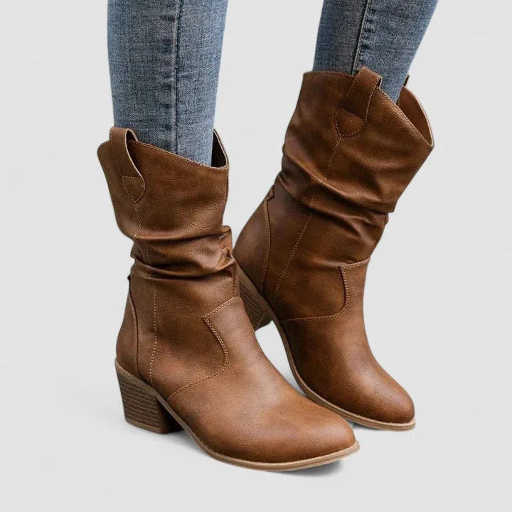 Vivian – Orthopedic Leather Boots