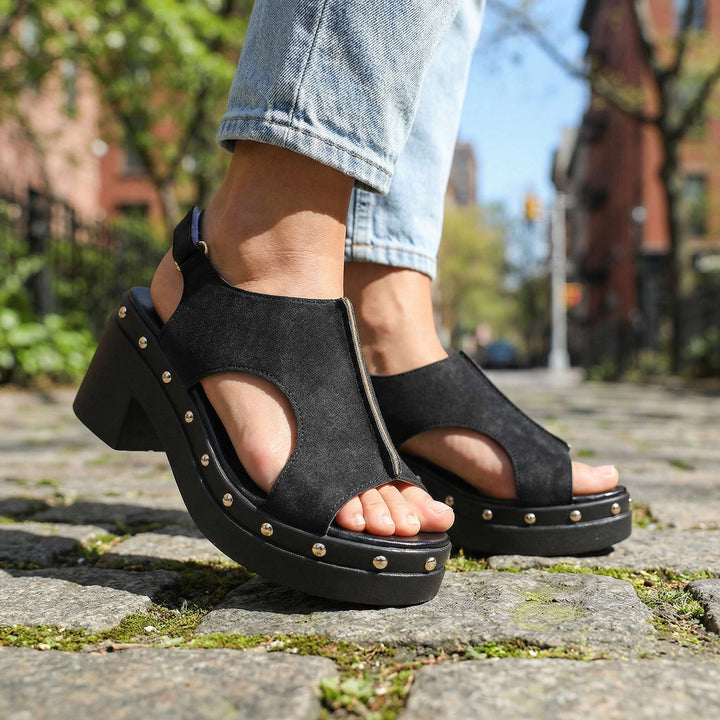 Loretta Studded Slides