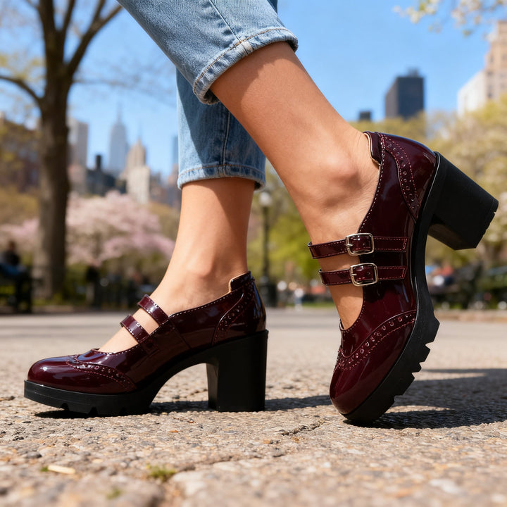 Audrey Brogue Heels