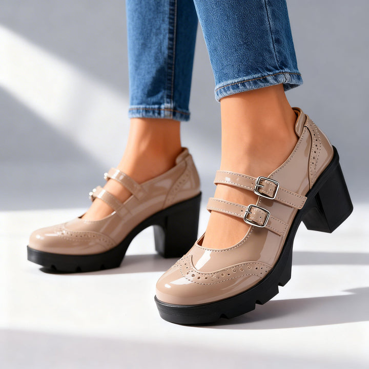 Audrey Brogue Heels