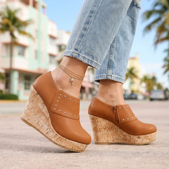 Clarissa Cork Wedges