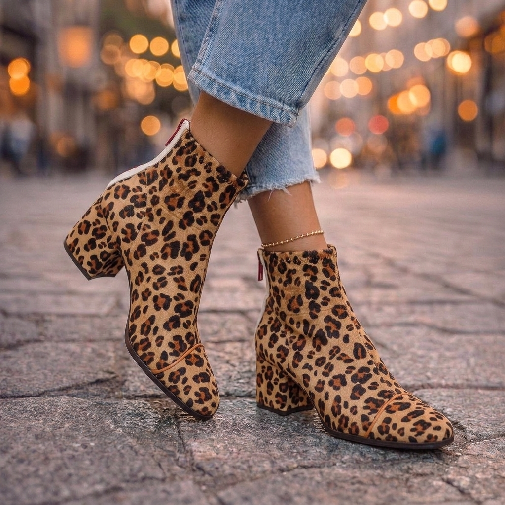 Marcella | Square-Toe Ankle Boots