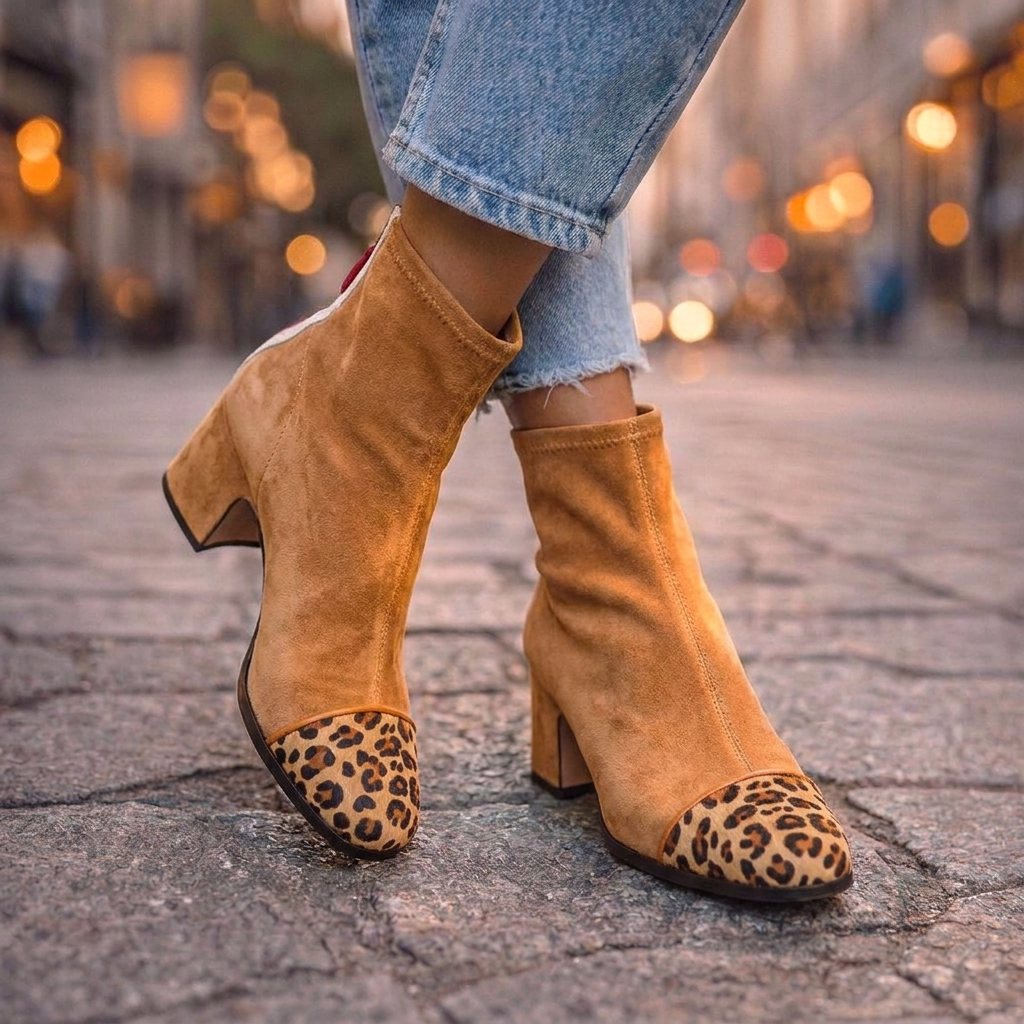 Marcella | Square-Toe Ankle Boots