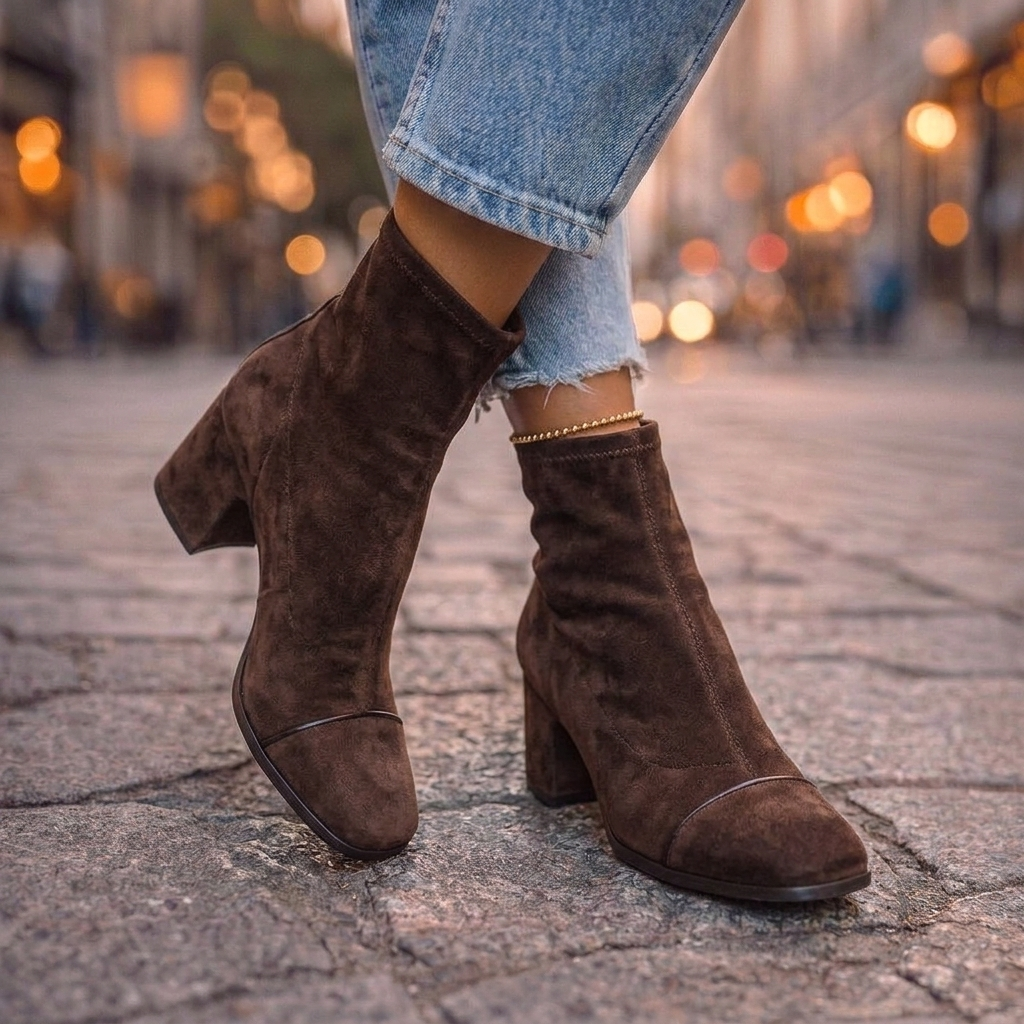 Marcella | Square-Toe Ankle Boots