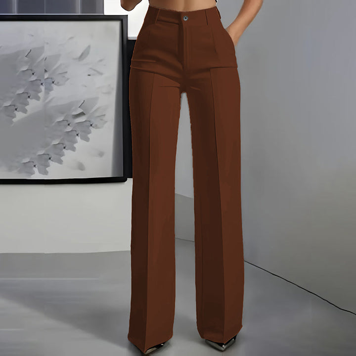 Women's High-Waisted Suit Trousers